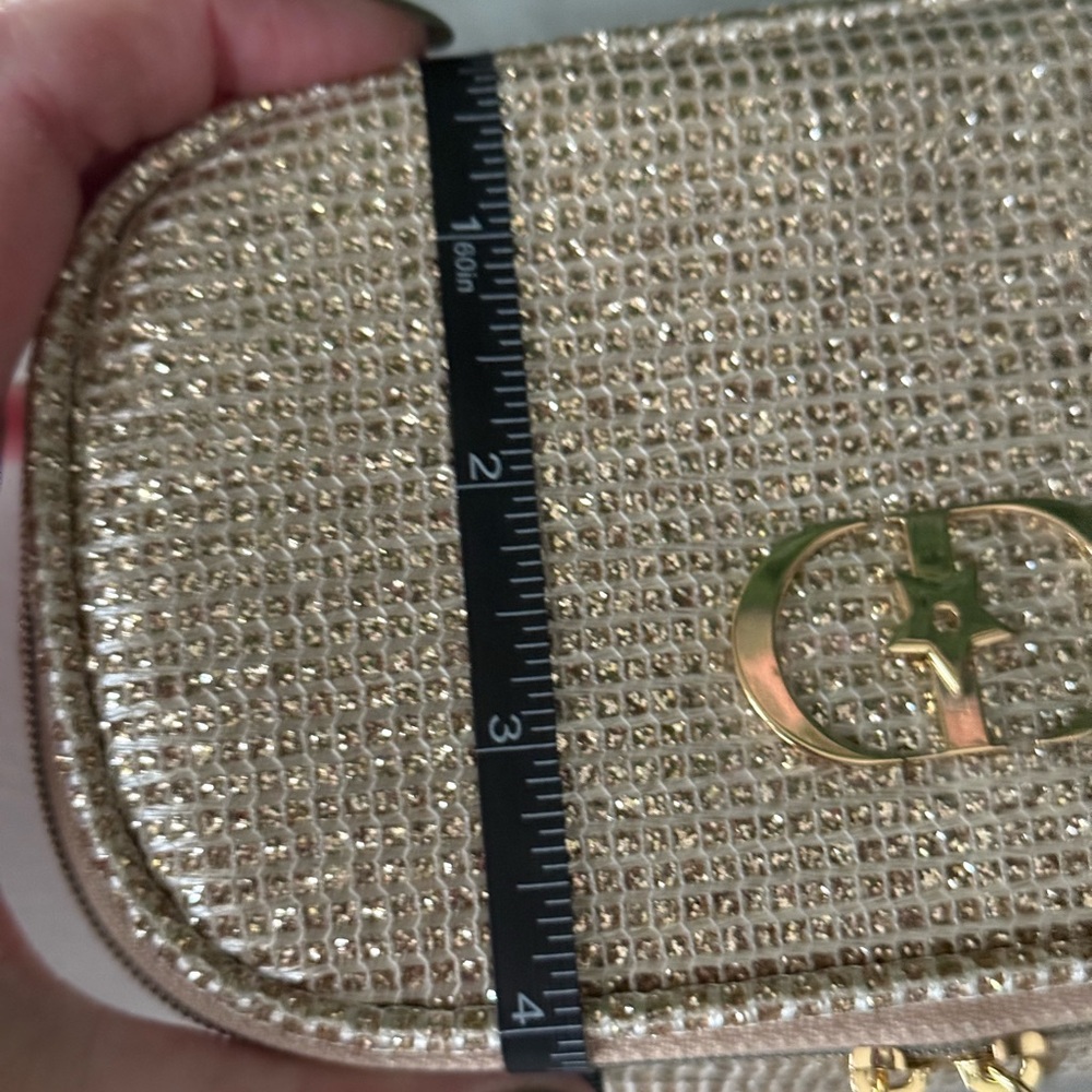 Dior Gold Sparkle Holiday 2025 Cosmetic Bag New - Picture 8 of 9